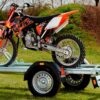 BRENDERUP 2-Schienen-Motorradanhänger